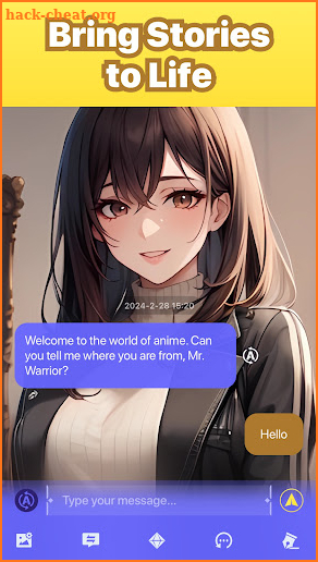 Bella: Anime Characters Chat screenshot