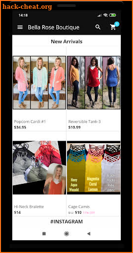 Bella Rose Boutique screenshot