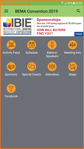 BEMA Events screenshot