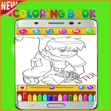 Ben 10 ColoringBook Game screenshot