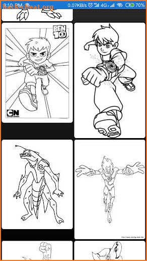 Ben 10 Full Coloring Book screenshot