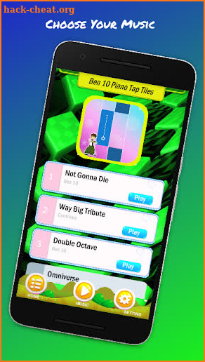 Ben 10 Piano Tap Tiles screenshot