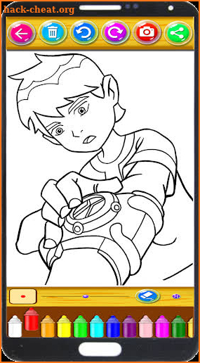 Ben - Aliens Coloring Book Pages screenshot