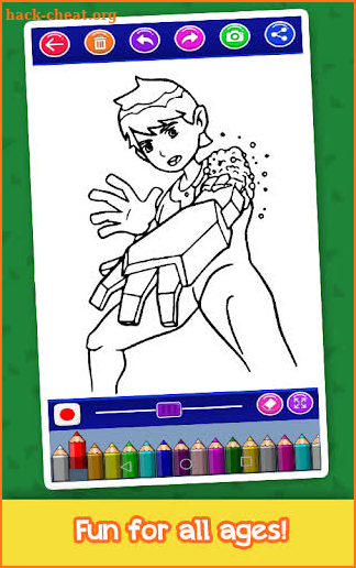 Ben Ten Aliens coloring book screenshot