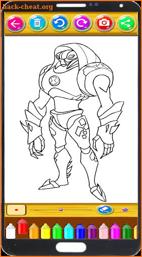 Ben Ten - Aliens Coloring book pages for children screenshot