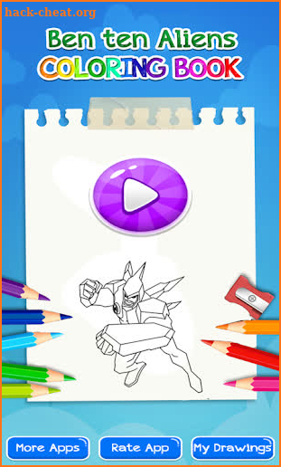 Ben ten Coloring 10 Aliens screenshot