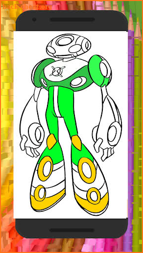 Ben ten coloring book screenshot