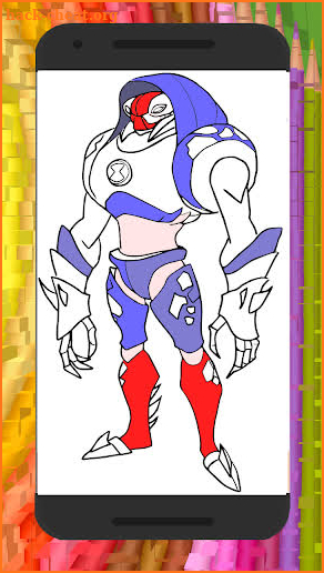 Ben ten coloring book screenshot