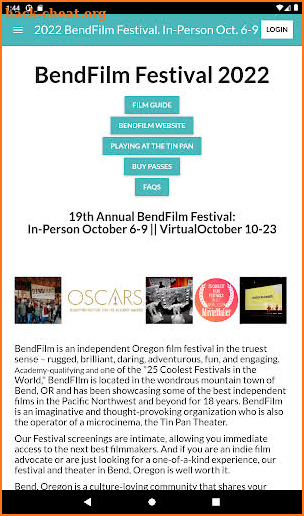 BendFilm Festival 2022 screenshot