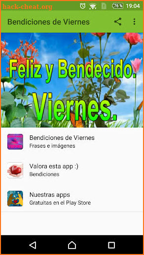 Bendiciones de Viernes screenshot