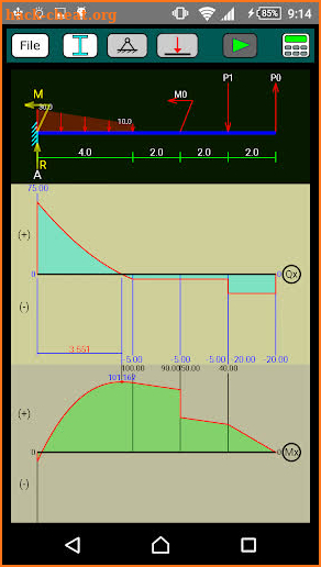 Bending Moment Diagram (pro) screenshot