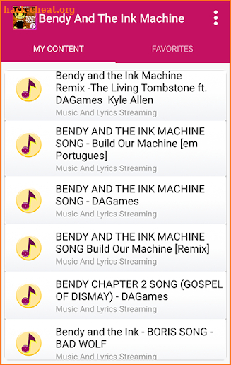 Bendy And The Ink Machine Songs and Lyrics screenshot