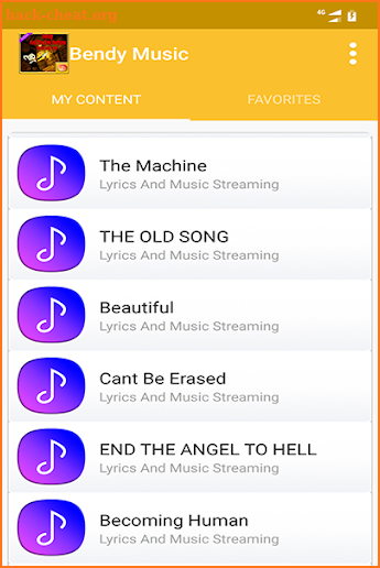 Bendy And The Ink Machine - Top Song And Lyric screenshot