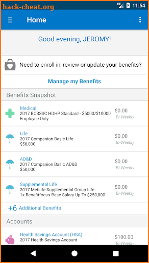 Benefitfocus® screenshot