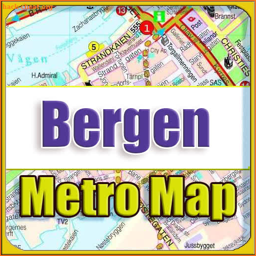 Bergen Norway Metro Map Offline screenshot