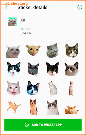 Best Cat Stickers for Chat WAStickerApps screenshot