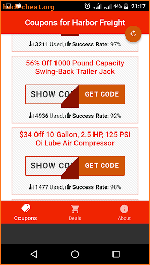 Best coupons and Code app for Harbor freight tools screenshot