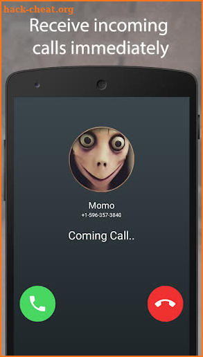 Best Creepy Momo Fake Chat And Video Call screenshot