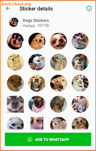 Best Dog Stickers for WhatsApp WAStickerApps screenshot