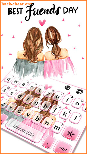 Best Friends Day Keyboard Background screenshot