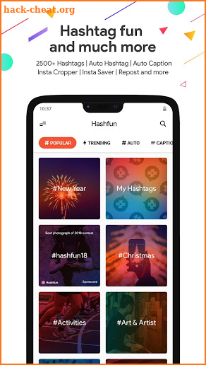 Best Hashtags Captions Insta-saver Repost- Hashfun screenshot
