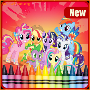 Best Little Pony Coloring book Game screenshot