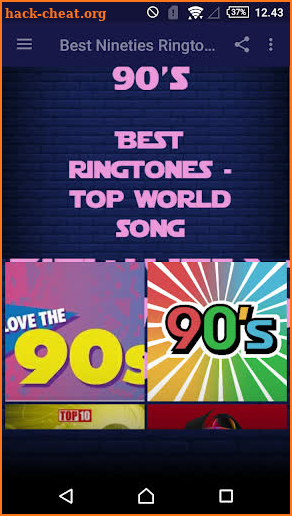 Best Nineties Ringtones - Top World Song screenshot