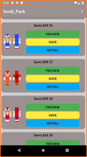 BEST SONIC'S BOOM.EXE Skins for MCPE screenshot