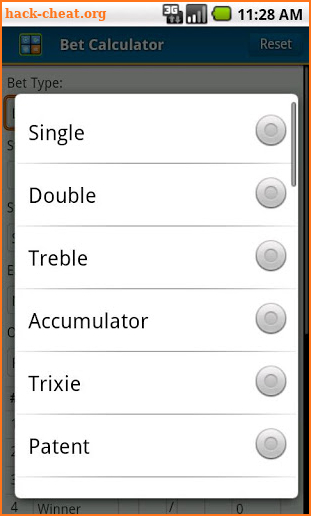 Bet Calculator screenshot
