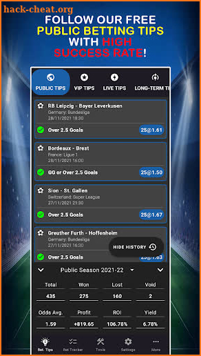 betFella - Betting Tips Tools screenshot