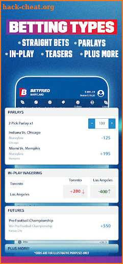 Betfred Sportsbook Maryland screenshot