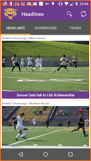 Bethel University Athletics screenshot