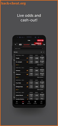 Betsafe Sportsbook screenshot