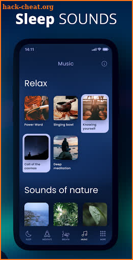 Better Sleep - relax sounds, meditations to sleep screenshot