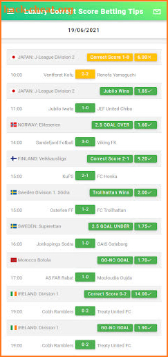 BETTING TIPS CORRECT SCORE screenshot