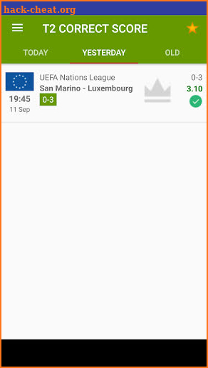 Betting Tips CORRECT SCORE screenshot