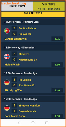 Betting Tips - Daily +50 ODDS screenshot