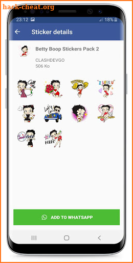 Betty Boop Stickers ! WAStickerApps for Whatsapp screenshot