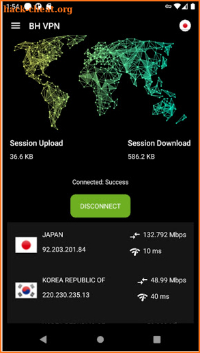 BH VPN screenshot