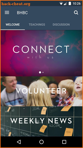 BHBC App screenshot