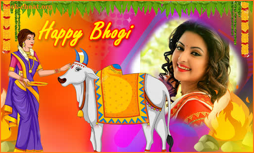 Bhogi Photo Frame Photo Editor screenshot