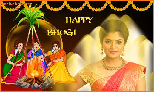 Bhogi Photo Frame Photo Editor screenshot