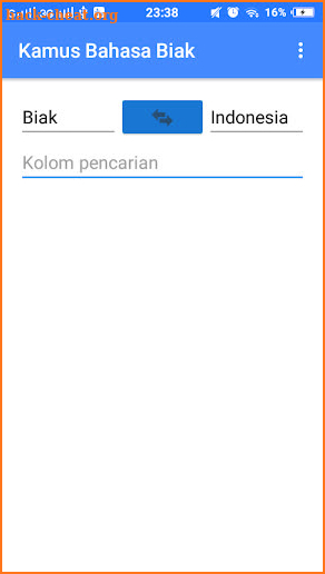 Biak Dictionary screenshot