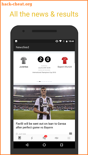 Bianconeri Live — unofficial fan app screenshot