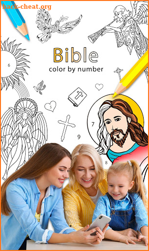 Bible Color by Number - Bible Coloring Book screenshot