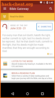 Bible Gateway screenshot