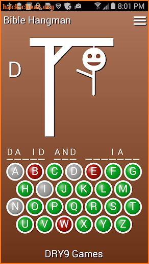 Bible Hangman screenshot