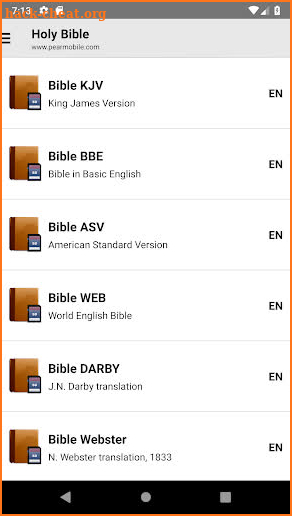 Bible: KJV, BBE, ASV, WEB, LSG: Ads Free screenshot