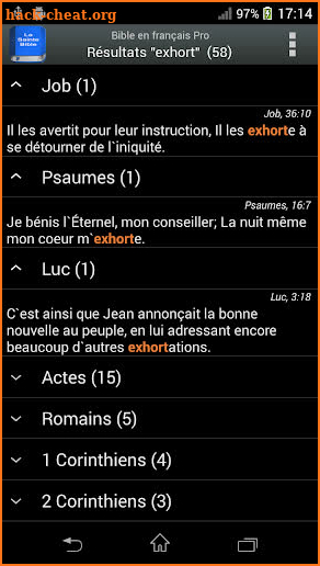 Bible Louis Segond PRO screenshot