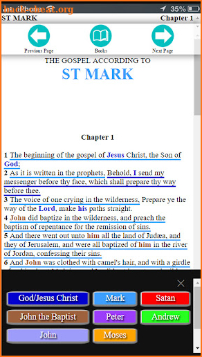 Bible of Many Colors - KJV screenshot